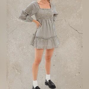 American Eagle Outfitters Plaid Mini Dress